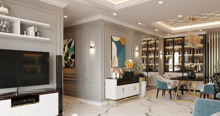 THIẾT KẾ VÀ THI CÔNG CĂN VINHOMES TÂN CẢNG.